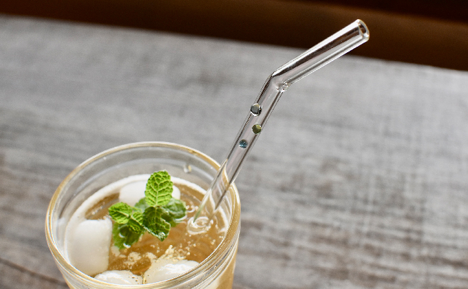 ガラスのストローセット（カーブタイプ）