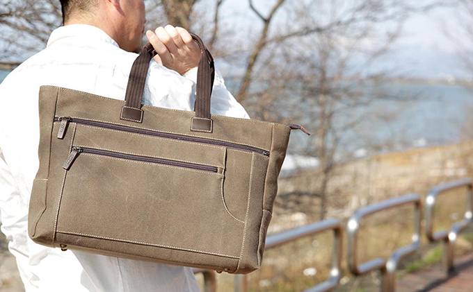 大判トートバッグ（柿渋染め）