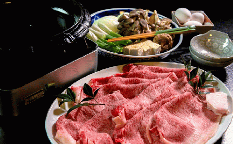 近江牛霜降り肉（上ロース）すき焼き用 600g