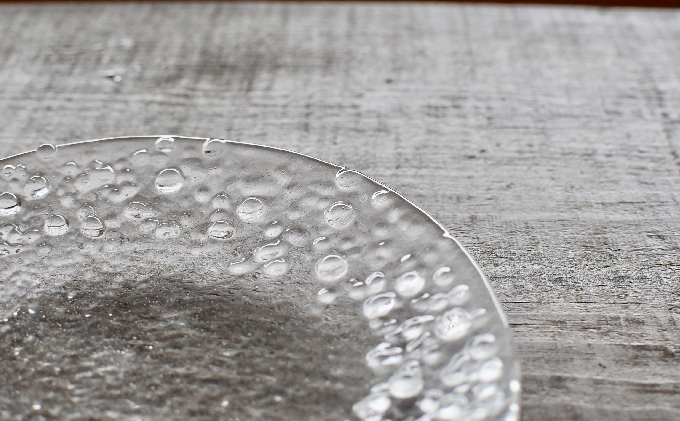 ガラスのお皿（小皿2枚組）