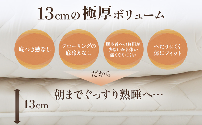 6層敷布団「premium琵琶」