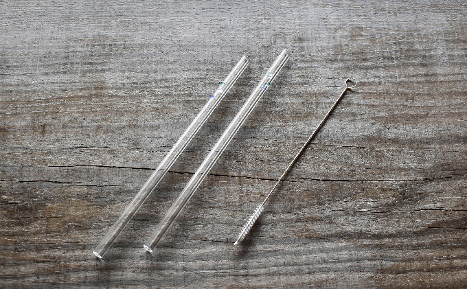 ガラスのストローセット（ストレートタイプ）