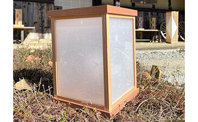 【笹木木工×早川鉄兵】切り絵のあんどん（カワセミ）