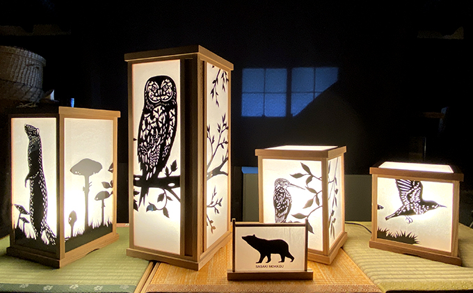 【笹木木工×早川鉄兵】切り絵のミニパネル