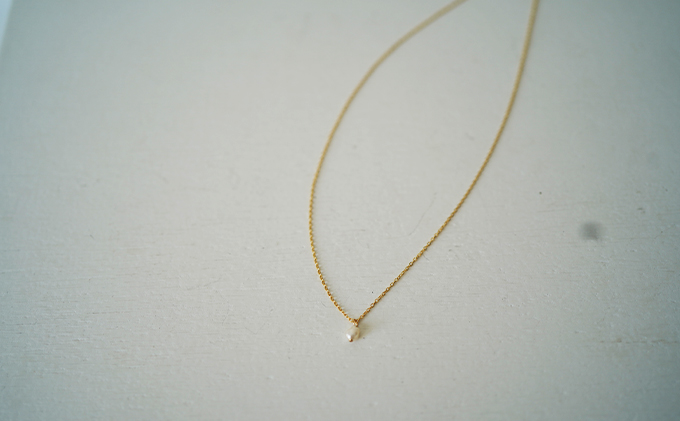 琵琶パール一粒ネックレス