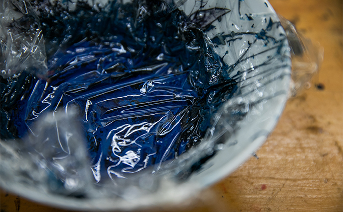 【usiru（ウシル）】漆のコースター2枚セット　緑