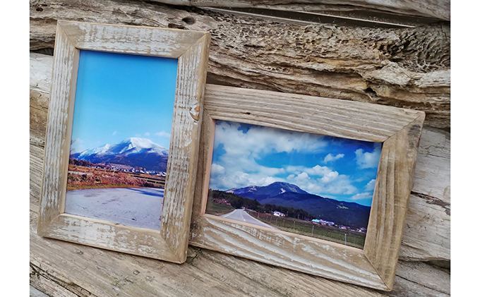 流木フォトフレーム　壁掛け用