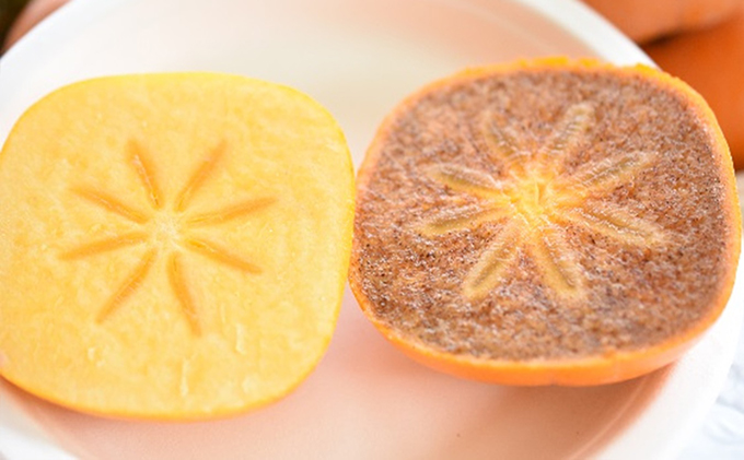 【数量限定】滋賀・伊吹特産プレミアム（樹上脱渋）ひらたねなし柿『霊峰』