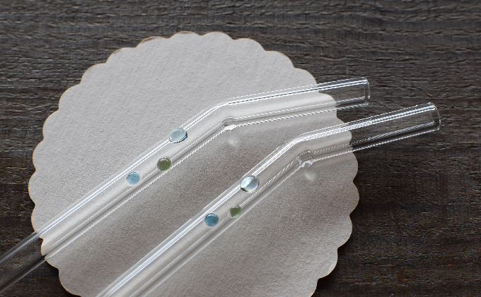 ガラスのストローセット（カーブタイプ）