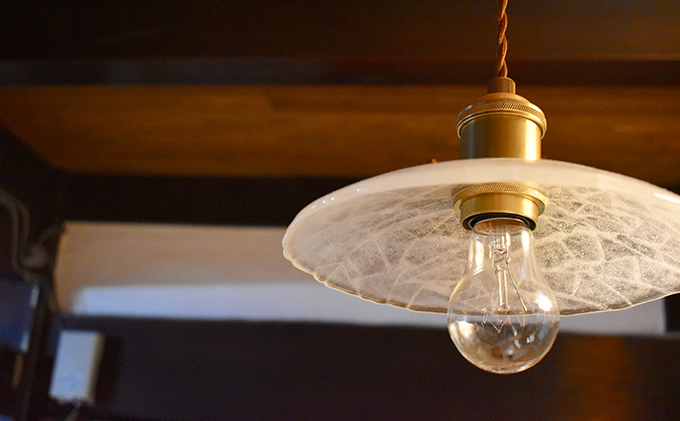ガラスのランプシェード