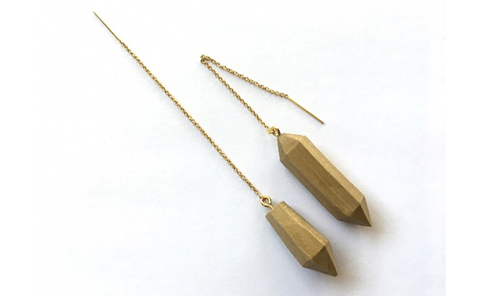 幾木　木彫アクセサリー　琵琶湖のしずく（ホウ）