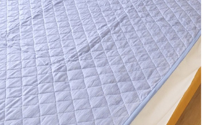 「琵琶湖の敷パット」ダブル　グレー