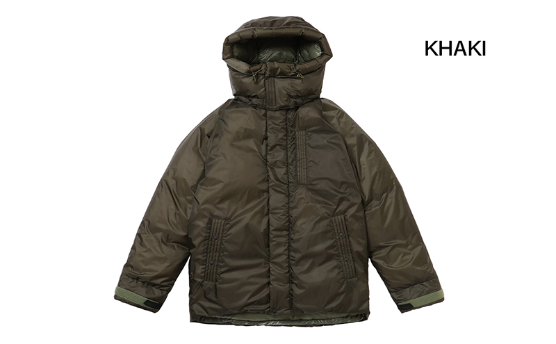 NANGA AURORA TEX LIGHT UTILITY DOWN JACKET カーキ・M