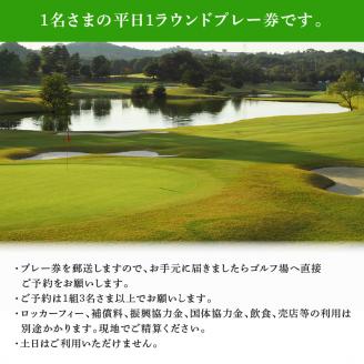 竜王 ゴルフコース 平日 プレー券 ( 1ラウンド 1名様 × 2枚 )  ゴルフ 利用券 チケット 滋賀県 竜王町 送料無料