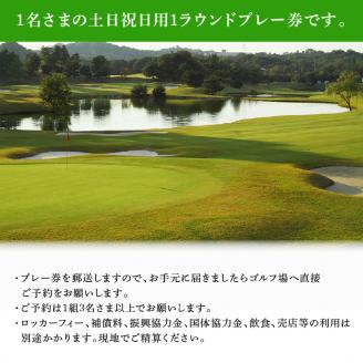 竜王 ゴルフコース 土日祝日 プレー券 ( 1ラウンド 1名様 × 2枚 )  ゴルフ 利用券 チケット 滋賀県 竜王町 送料無料