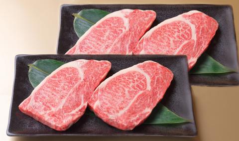 【近江牛 ステーキ用(肩ロース4枚)】肉 牛肉 ステーキ ブランド牛 三大和牛 和牛 黒毛和牛 国産 バーベキュー 贈り物 ギフト プレゼント 冷凍 滋賀県 竜王