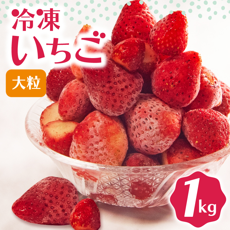 冷凍 いちご 1kg 完熟 ヘタ取り 大粒 イチゴ 苺 冷凍いちご 果物 スイーツ デザート フルーツ アイス ジャム シャーベット ベリー 氷菓 甘い オススメ 人気 滋賀県 竜王町 ひさだ苺農園