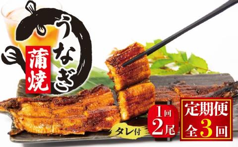 [3ヶ月定期便]国産 うなぎの蒲焼 約150g×2尾 タレ付 ( 冷凍 丑の日 ギフト 国産 滋賀県 竜王町 ふるさと納税)