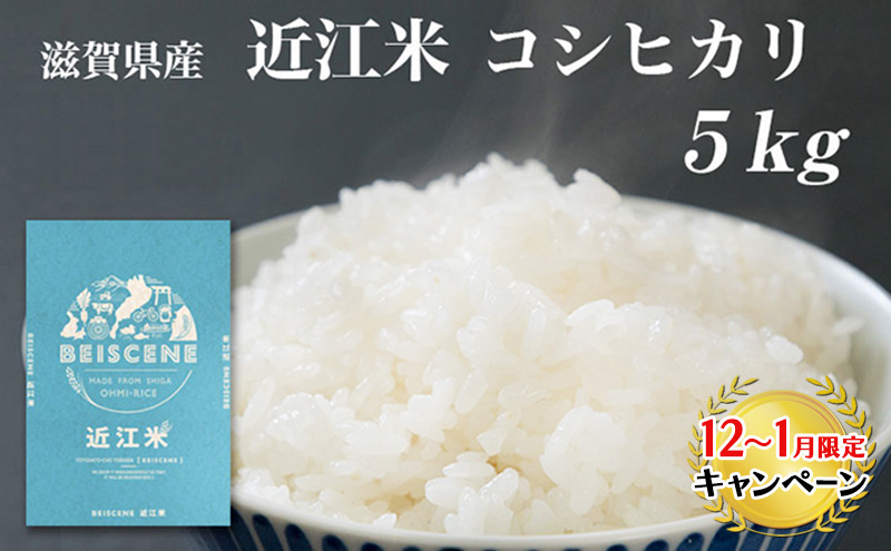 【12月～1月までの限定寄附額】 特A受賞歴 コシヒカリ 5kg 滋賀県豊郷町産 近江米 お米 こしひかり 令和7年産 米 CP1201