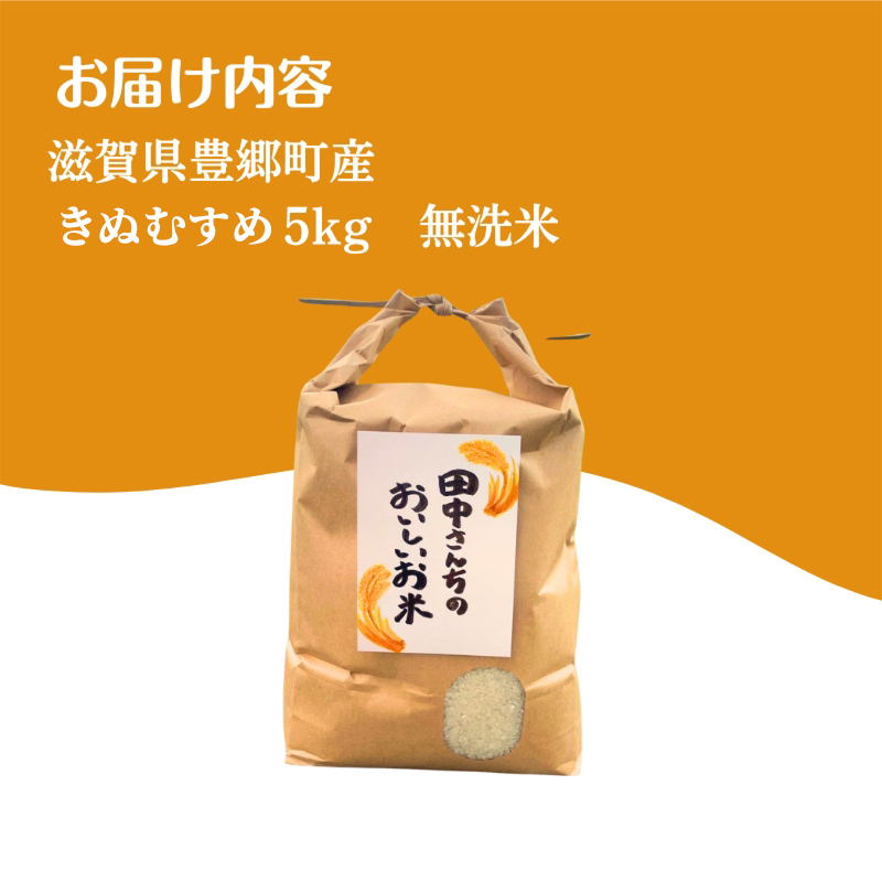 【12月～1月までの限定寄附額】 【最短７営業日以内で発送】田中さんちのおいしいお米　きぬむすめ5kg（無洗米）　令和7年産 スピード配送 CP1201