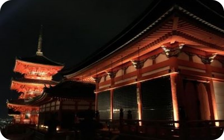 【30名限定！】執事 森清顕氏と巡る清水寺夜間貸切拝観（秋季）＋高僧の揮毫色紙　※寄附金は文化財保護に使途を限定しています。