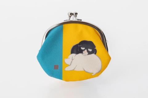 【芸艸堂】中村芳中「仔犬」がま口