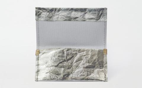 【KENTO HASHIGUCHI × 伝統工芸士】手もみ銀箔 カードケース