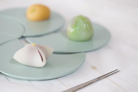 【象彦】花寄せ 銘々皿（五客）[ミント]