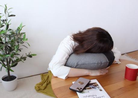 【洛中高岡屋】こだわり設計のかわいいクッション『うたたねクッション Utane（うたね）』（御納戸＆紙屋紙）