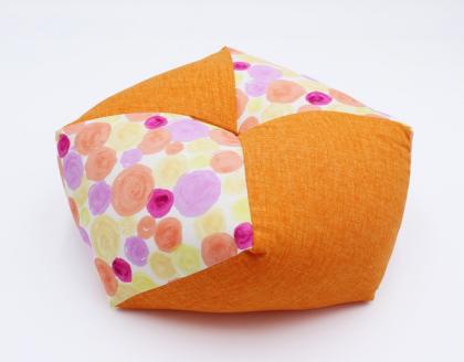 【洛中高岡屋】えがおつながる、おざぶとん『おじゃみキッズ習（しゅう）』（しゃぼんはる＆支子）