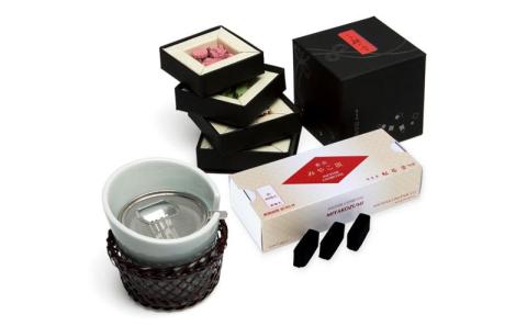 【香老舗 松栄堂】印香 (姫の香/ひいな香炉セット)