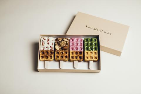 【kyocafe chacha】いろどり京ワッフルボックス４種セット