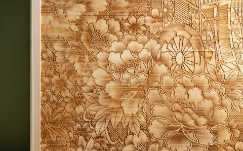 【三彩工房】京友禅木パネル