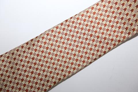 【西陣活性化を応援！】シルク100％西陣織ネクタイ（千鳥・ベージュ）