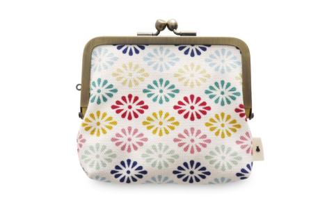 【AYANOKOJI】平親子がま口財布(京都菊菱 白)