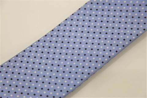 【西陣活性化を応援！】シルク１００％西陣織ネクタイ（ドット（水色））