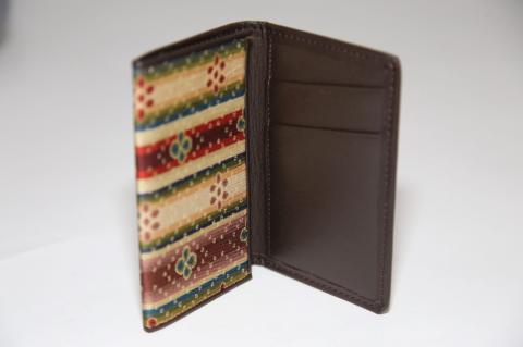 【西陣活性化を応援！】西陣織名刺入れ（経錦 花文暈繝錦）