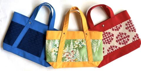 【洛北】着物&帯リメイク[着物バッグ]