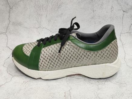 【ネーカーズ】【Tie a bond】西陣織スニーカー（緑）〈26cm〉