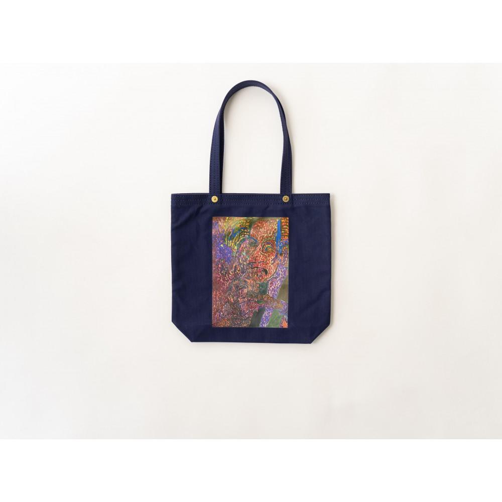 【京都館発・限定企画かばん】一澤信三郎×へラルボニーコラボ 縦型トートバッグ（全5種）【カラー：紺】