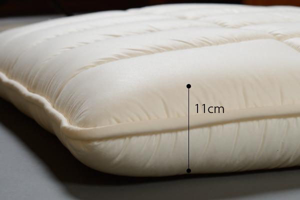 【大東寝具】軽量プロファイル固わた敷布団（4層）［中わた：ウール50％／吸汗ポリエステル５０％］ シングルサイズ（100×210)【カスタメイク敷布団】［ 京都 寝具 老舗 布団 人気 おすすめ 敷布団 快眠 寝ごこち 睡眠 健康 お取り寄せ 通販 送料無料 ふるさと納税 ］