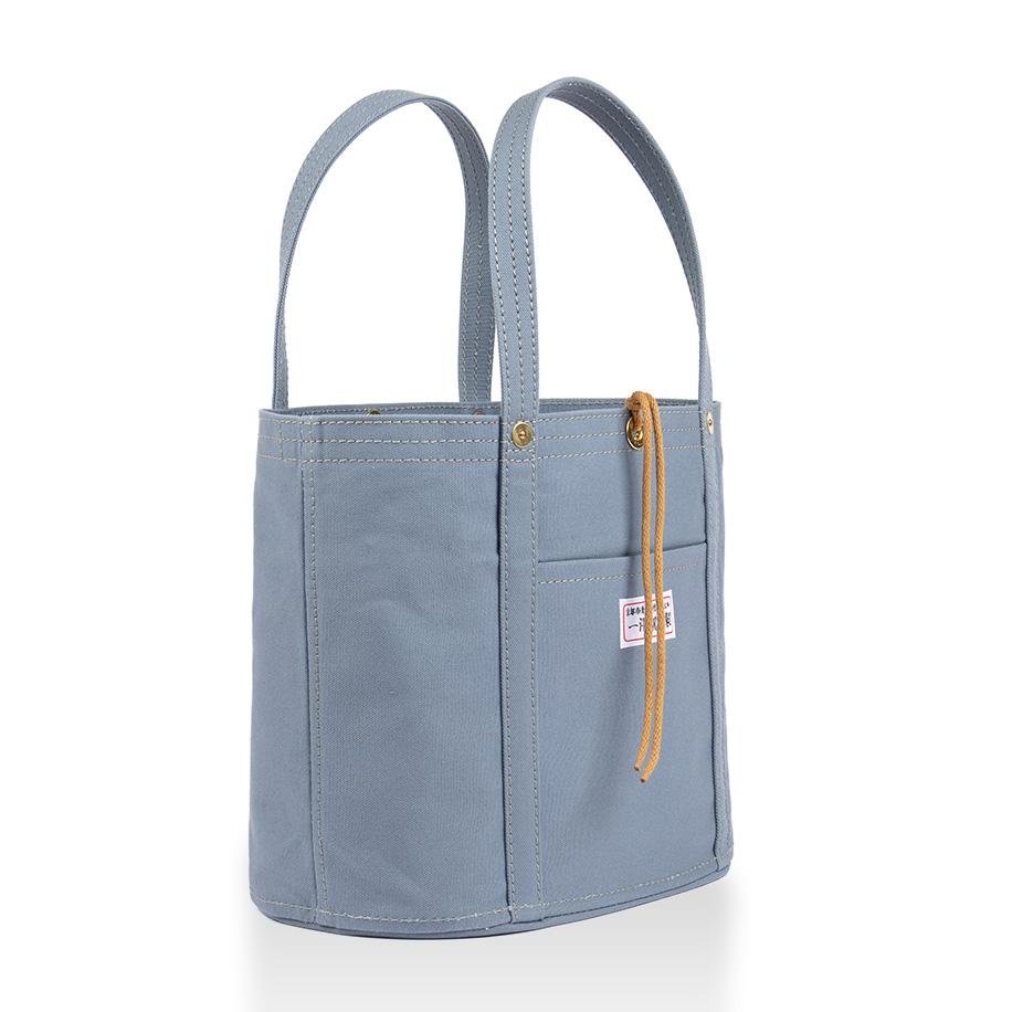 【一澤信三郎帆布】綿帆布製手さげかばん No.168(中) 青ねず｜京都 東山 帆布かばん 人気ブランド[ 手さげかばん 一つひとつ手作り シンプル 丈夫で長持ち 人気 おすすめ かばん 鞄 ギフト プレゼント お取り寄せ通販 送料無料 ふるさと納税 ]