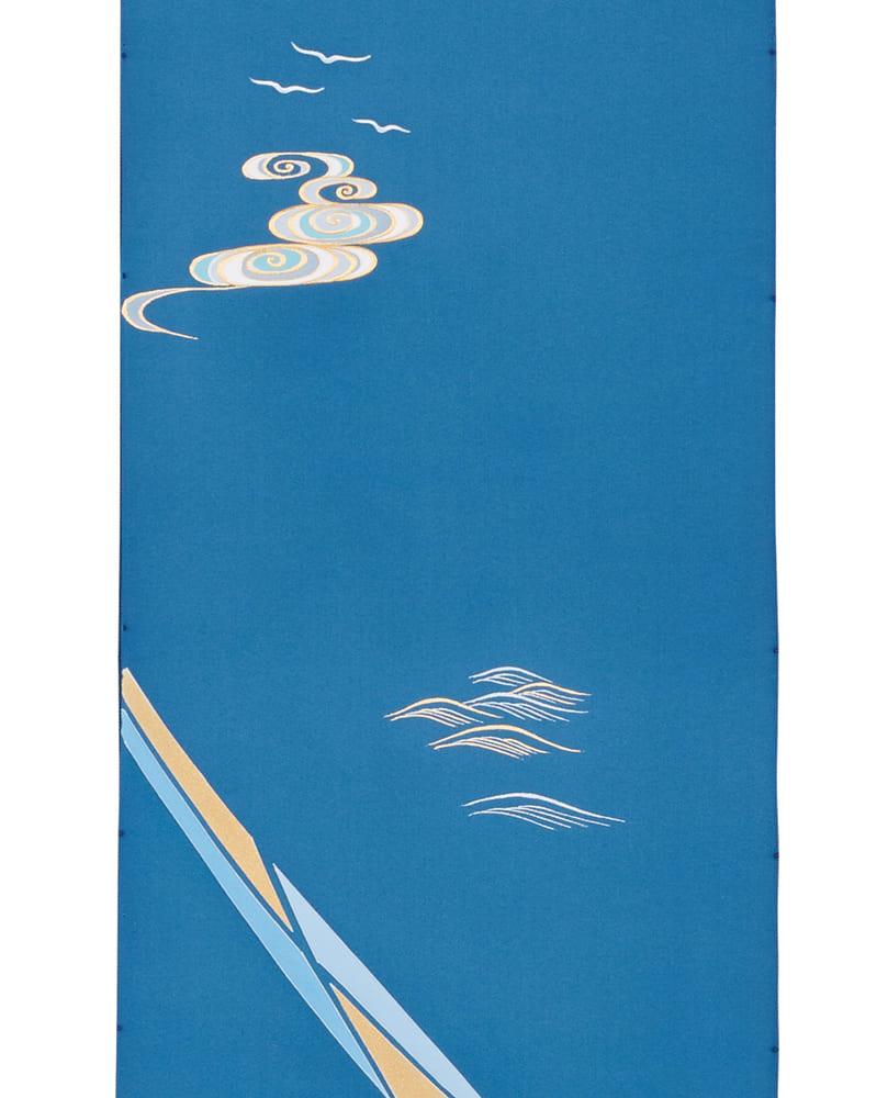 【京都工芸染匠協同組合】石川さゆりさんデビュー50周年記念 コンペ特別賞受賞 付下げ着尺【E】「望郷」