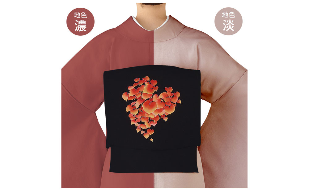 【和装振興応援プロジェクト】歳時記2月2「バレンタインデー」京手描友禅 染帯｜染帯 着物 織物 人気 おすすめ [ 手描友禅 帯 染匠 職人 歳時記 人気 おすすめ ギフト プレゼント お取り寄せ 通販 送料無料 ふるさと納税 ]