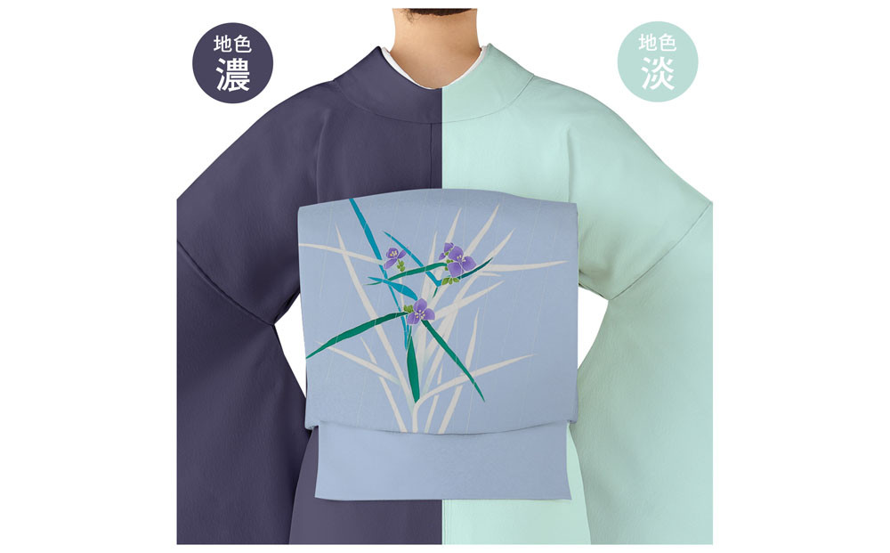 【和装振興応援プロジェクト】歳時記6月2「五月雨」京手描友禅 染帯｜染帯 着物 織物 人気 おすすめ [ 手描友禅 帯 染匠 職人 歳時記 人気 おすすめ ギフト プレゼント お取り寄せ 通販 送料無料 ふるさと納税 ]