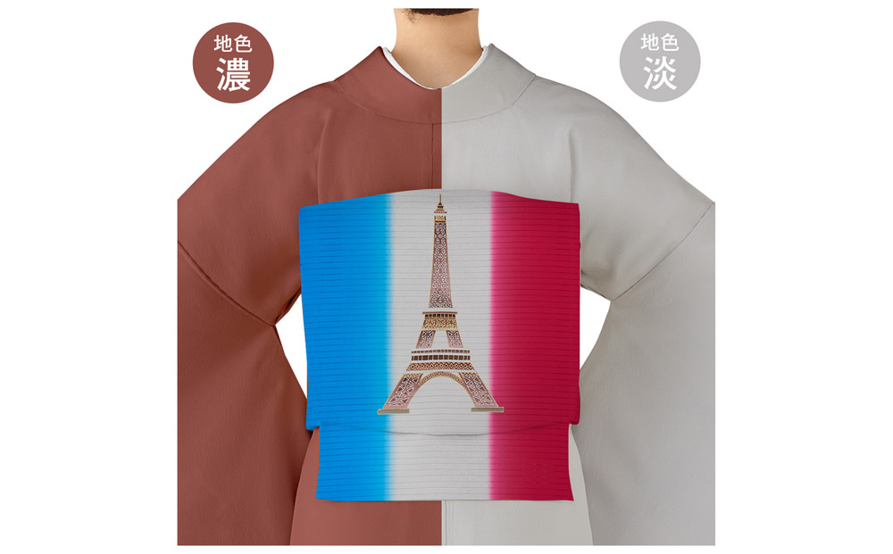 【和装振興応援プロジェクト】歳時記7月3「パリ祭」京手描友禅 染帯｜染帯 着物 織物 人気 おすすめ [ 手描友禅 帯 染匠 職人 歳時記 人気 おすすめ ギフト プレゼント お取り寄せ 通販 送料無料 ふるさと納税 ]