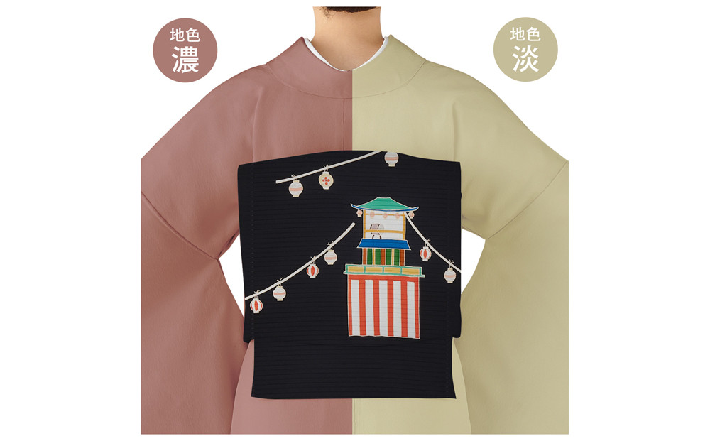 【和装振興応援プロジェクト】歳時記8月1「夏祭り」京手描友禅 染帯｜染帯 着物 織物 人気 おすすめ [ 手描友禅 帯 染匠 職人 歳時記 人気 おすすめ ギフト プレゼント お取り寄せ 通販 送料無料 ふるさと納税 ]