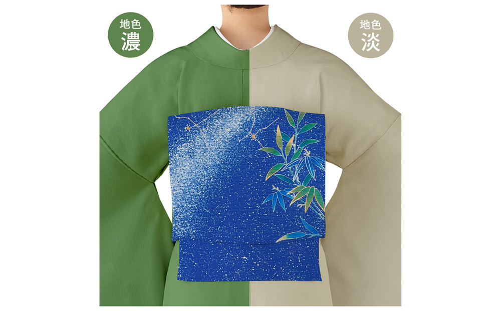 【和装振興応援プロジェクト】歳時記8月2「天の川」京手描友禅 染帯｜染帯 着物 織物 人気 おすすめ [ 手描友禅 帯 染匠 職人 歳時記 人気 おすすめ ギフト プレゼント お取り寄せ 通販 送料無料 ふるさと納税 ]