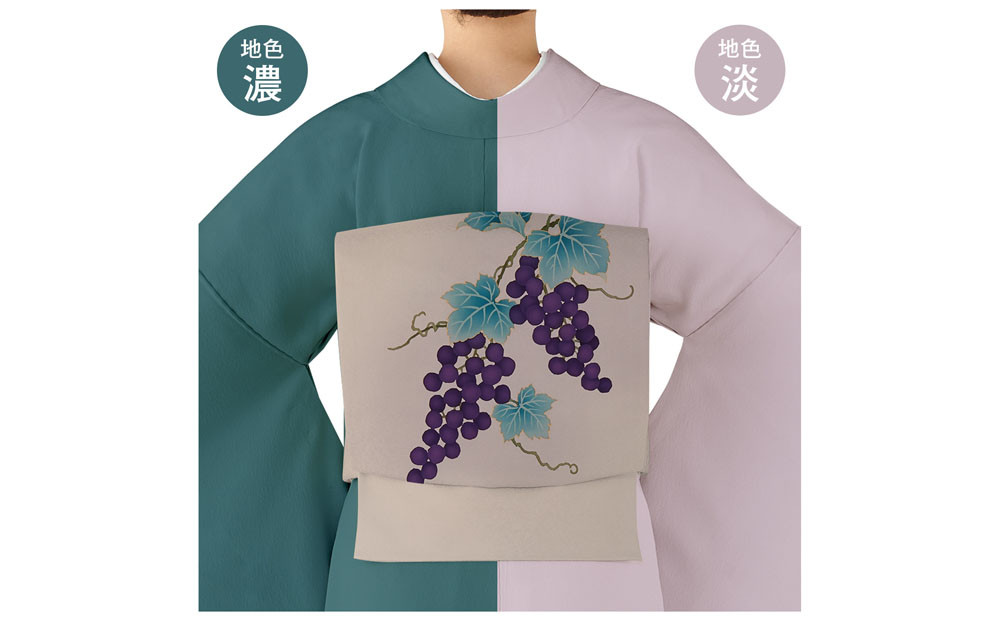 【和装振興応援プロジェクト】歳時記10月1「ぶどう狩り」京手描友禅 染帯｜染帯 着物 織物 人気 おすすめ [ 手描友禅 帯 染匠 職人 歳時記 人気 おすすめ ギフト プレゼント お取り寄せ 通販 送料無料 ふるさと納税 ]