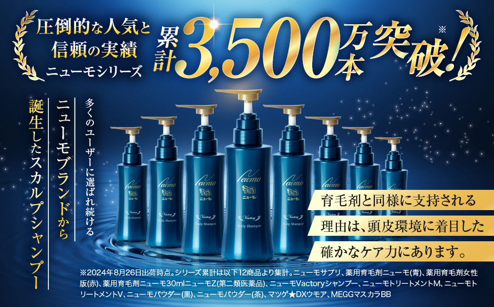 【ファーマフーズ】ニューモ Vactory シャンプー［ 京都 バイオベンチャー 育毛剤 人気 おすすめ 発毛促進 養毛 育毛 男女兼用 健康 通販 ふるさと納税 ］